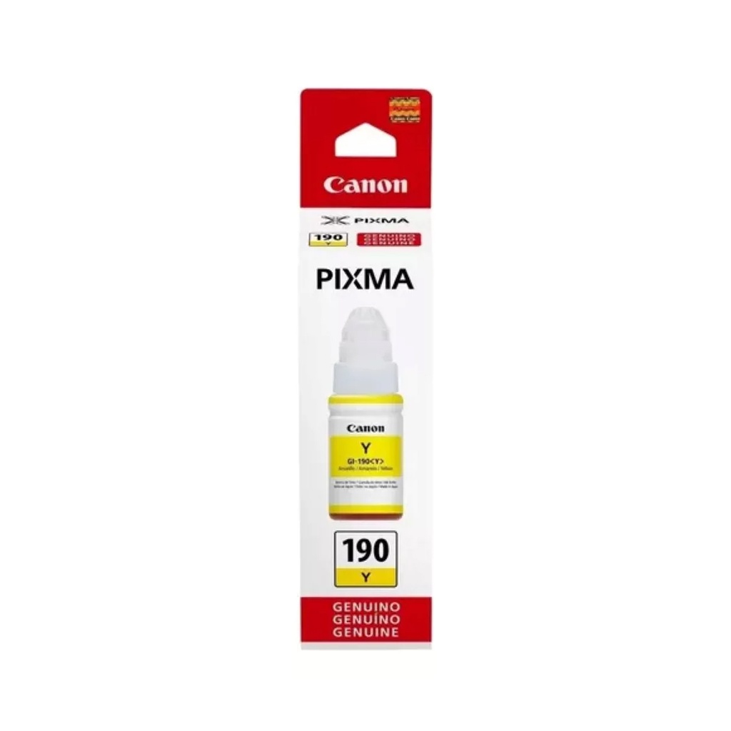 Botella de Tinta color Amarillo Canon GI-190
